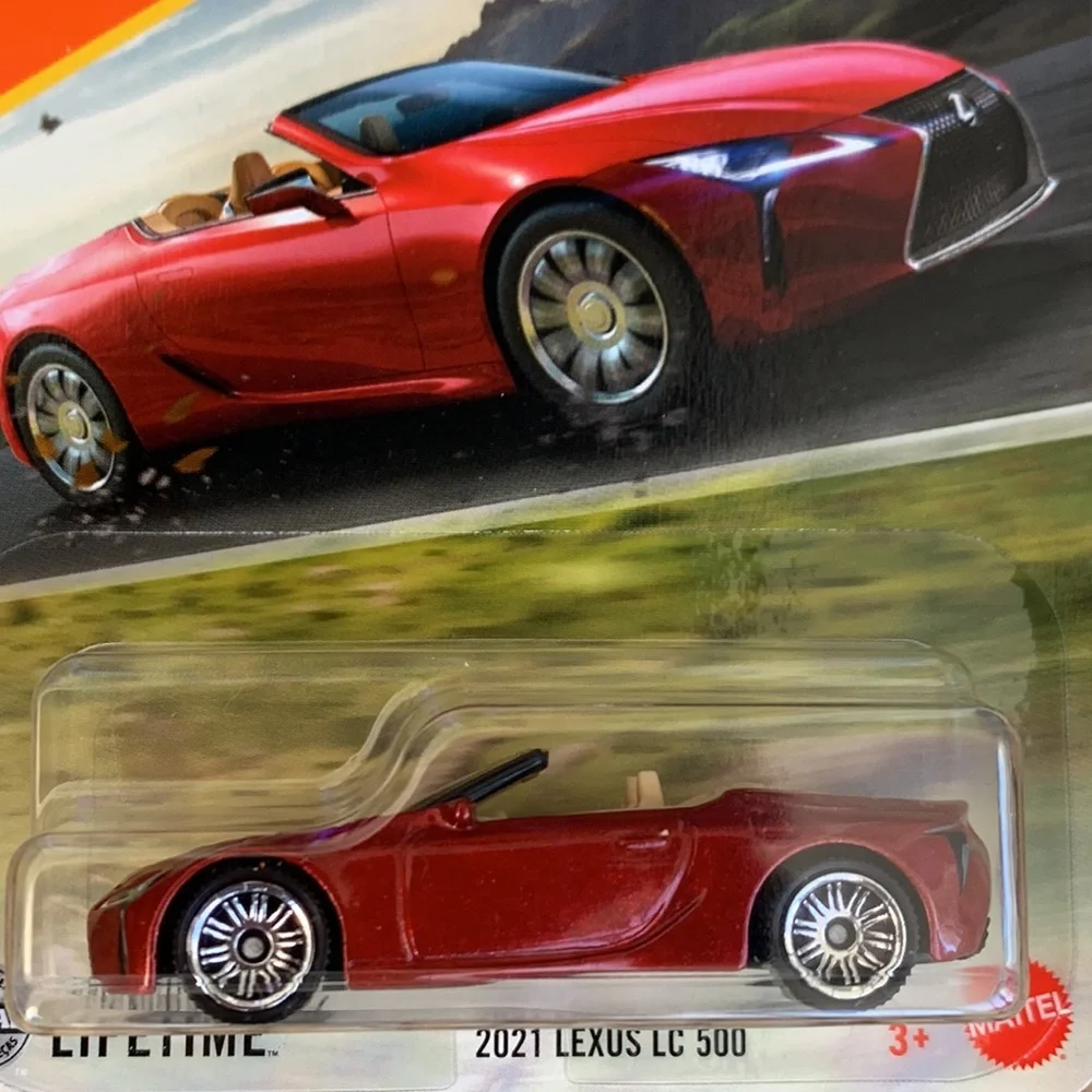 2021 Lexus LC 500 Red Convertible Sports Car Matchbox New Model 2025 MBX MB1504🆕